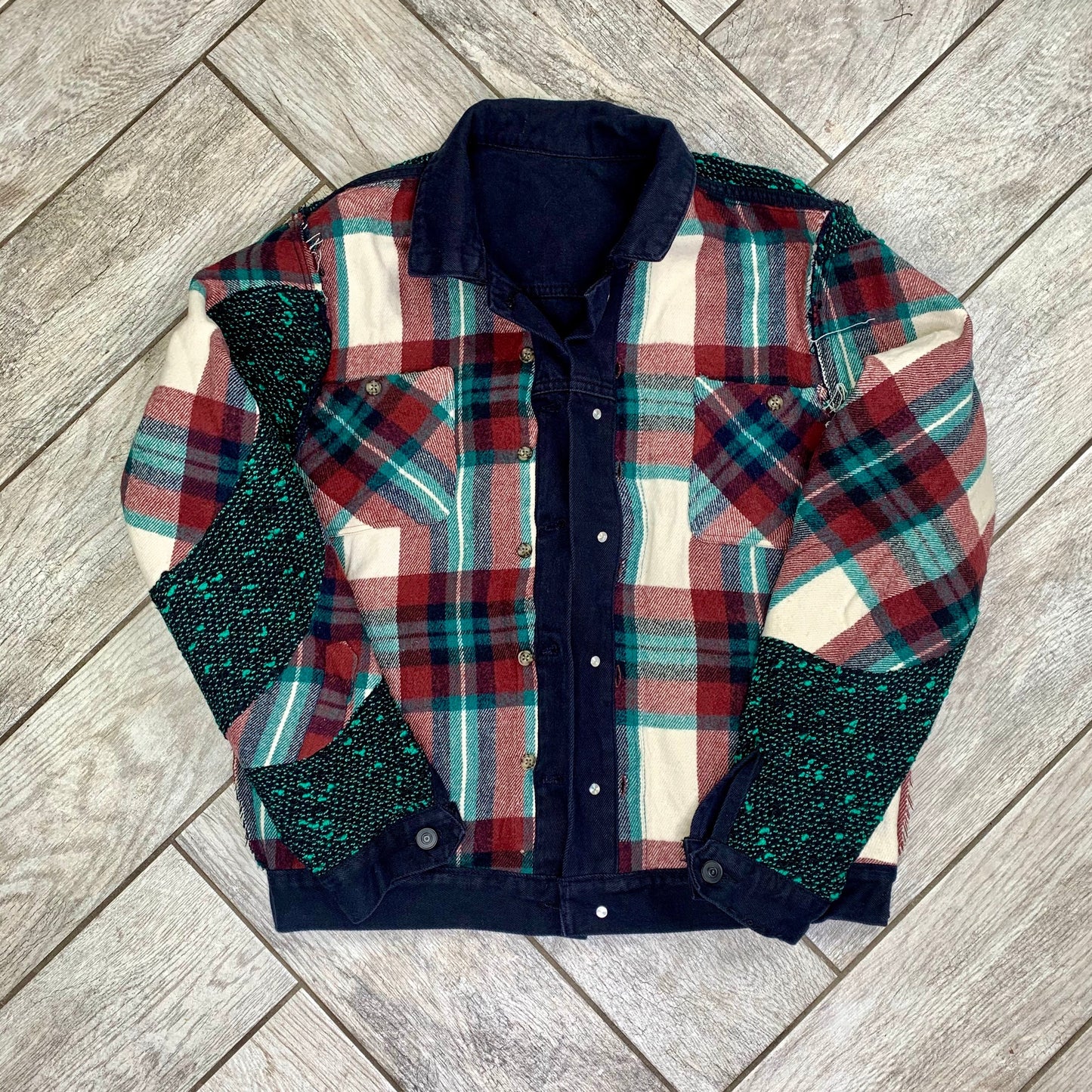Reversible Flannel Denim :Tweed