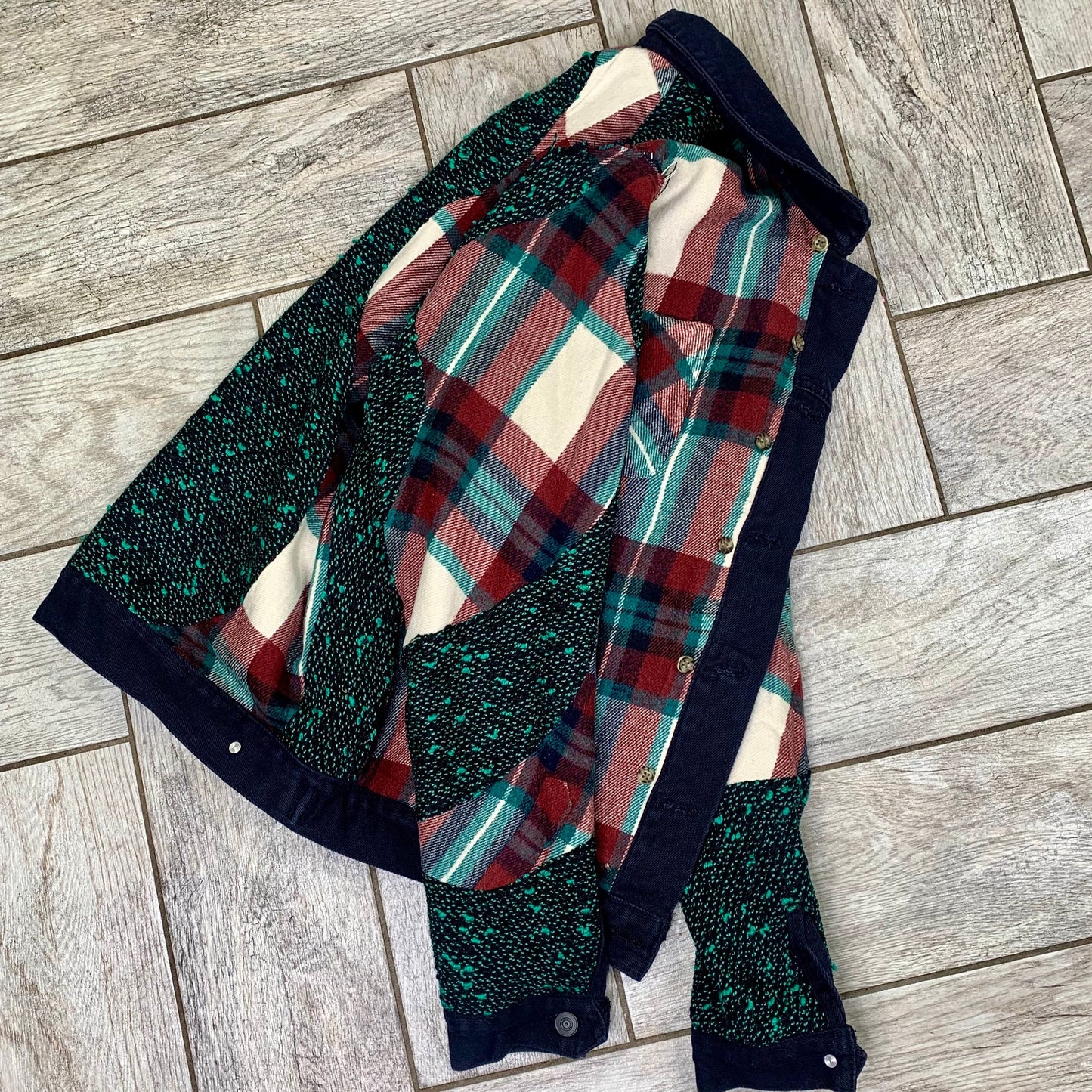 Reversible Flannel Denim :Tweed
