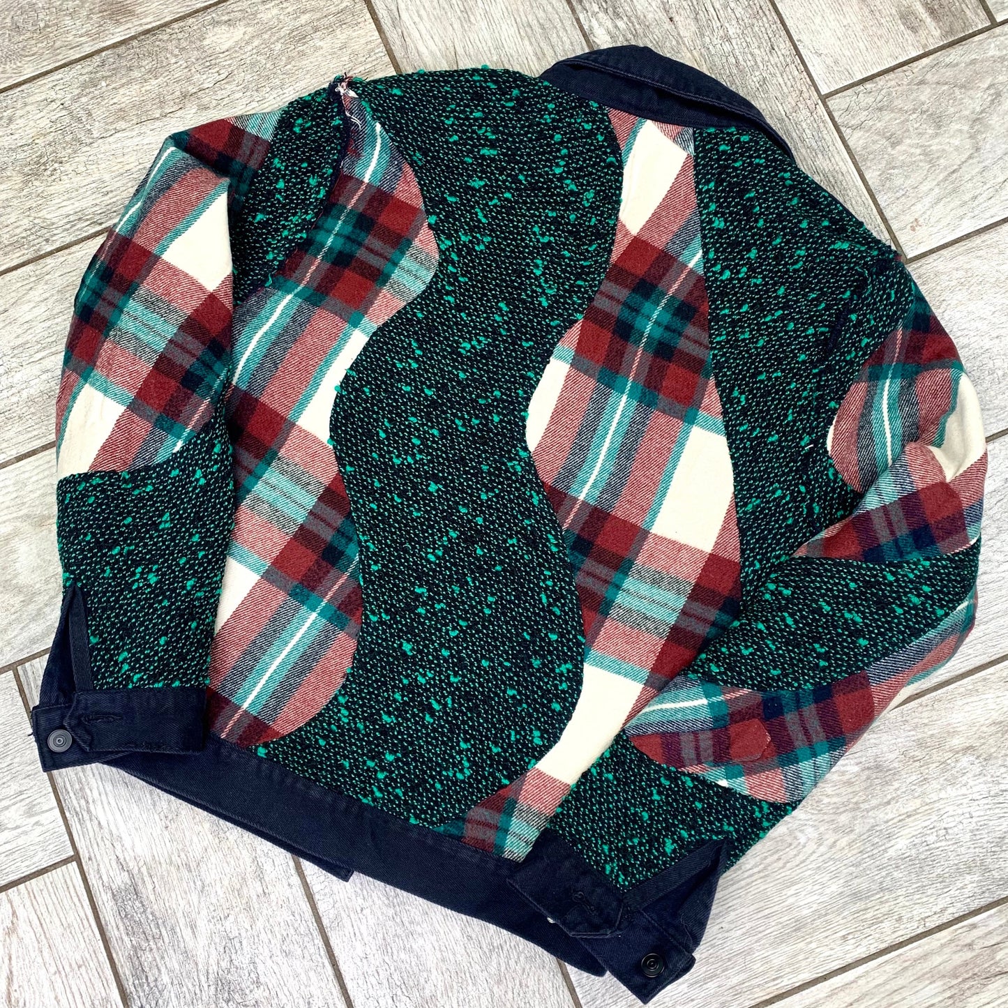 Reversible Flannel Denim :Tweed