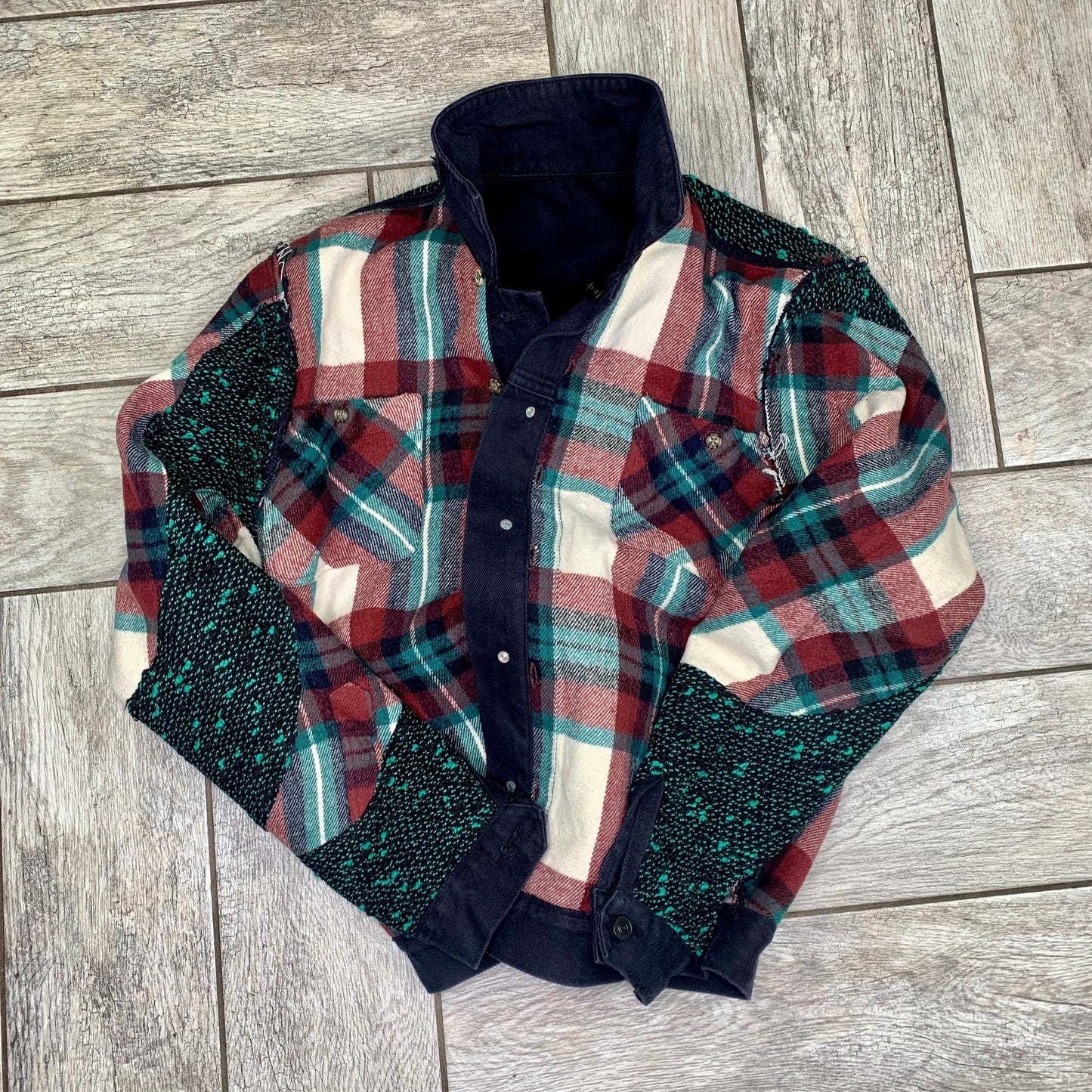 Reversible Flannel Denim :Tweed