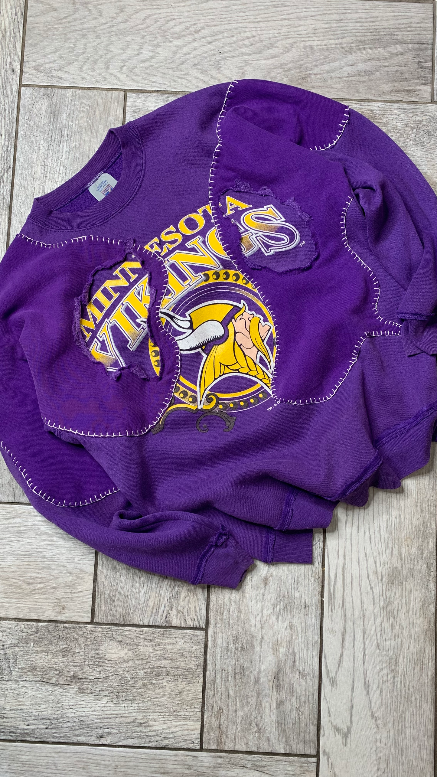 Vintage Minnesota Vikings Reworked Crewneck